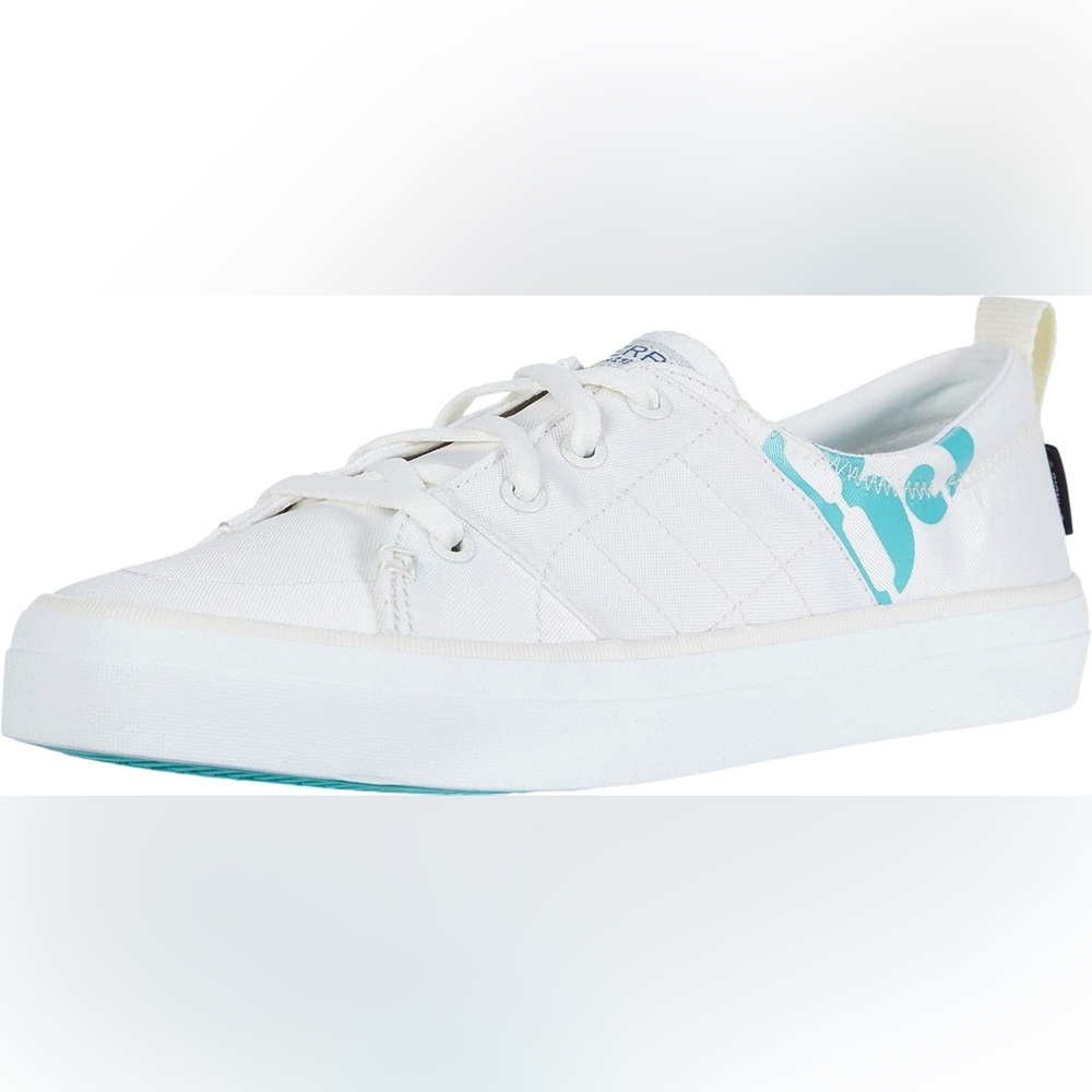 SPERRY CREST VIBE SEACYCLED SNEAKER WOMEN'S Size 7.5 NWOB White